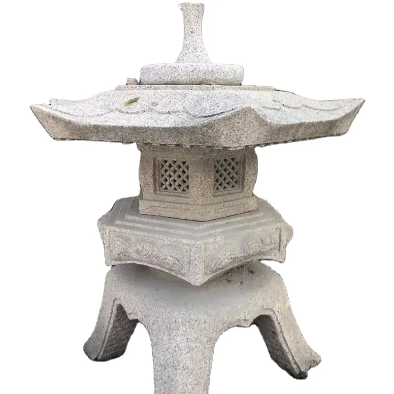 Lampe de jardin japonaise, lanterne de pagode d'usine