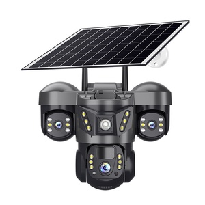 V380 ngoài trời không thấm nước năng lượng mặt trời thực sự Ba mắt thế hệ 4G <span class=keywords><strong>Camera</strong></span> An Ninh Gia Đình CMOS IP đám mây xuyên biên giới bán buôn - Product Image 1