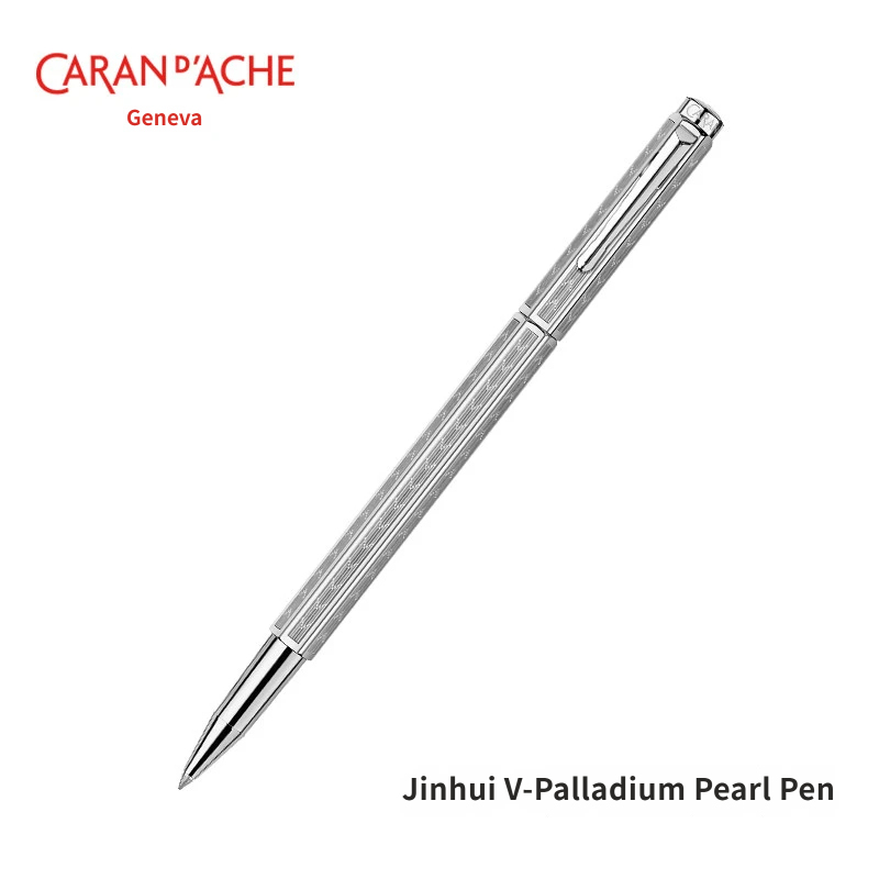 Stylo à bille plaqué palladium en forme de V Jinhui