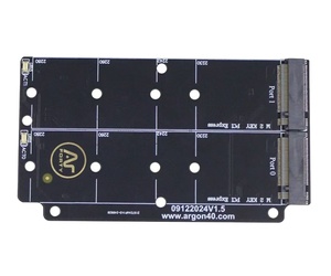 Cappello Argon V5 Dual PCIE M.2 NVMe SSD M.2 per Raspberry Pi 5 modello B - Product Image 3