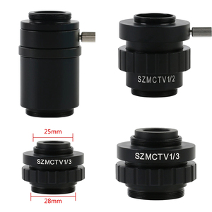 กล้องจุลทรรศน์กำลังขยาย1/3 CTV 1/2 CTV อินเตอร์เฟส CCD กล้องลด0.5X กระจกเลนส์เมาท์0.3X - Product Image 1