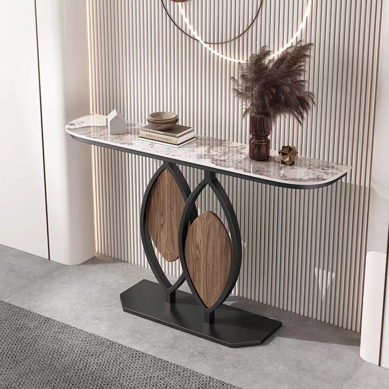 Support noir (Pandora) Plaque de roche brillante