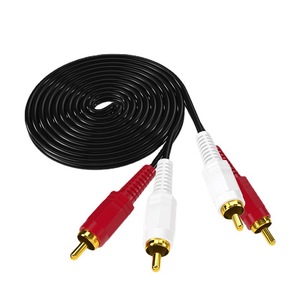 สายสัญญาณเสียงสองต่อสองตัว2RCA,สายต่อหัวบัวคู่สาย AV เครื่องเสียงคอมพิวเตอร์สายต่อขยายโรงงาน - Product Image 4