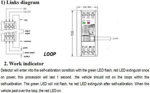 Sensor de presencia de vehículo de un solo canal Detector de bucle único Sensor de bucle M1H para sistema de control de acceso
