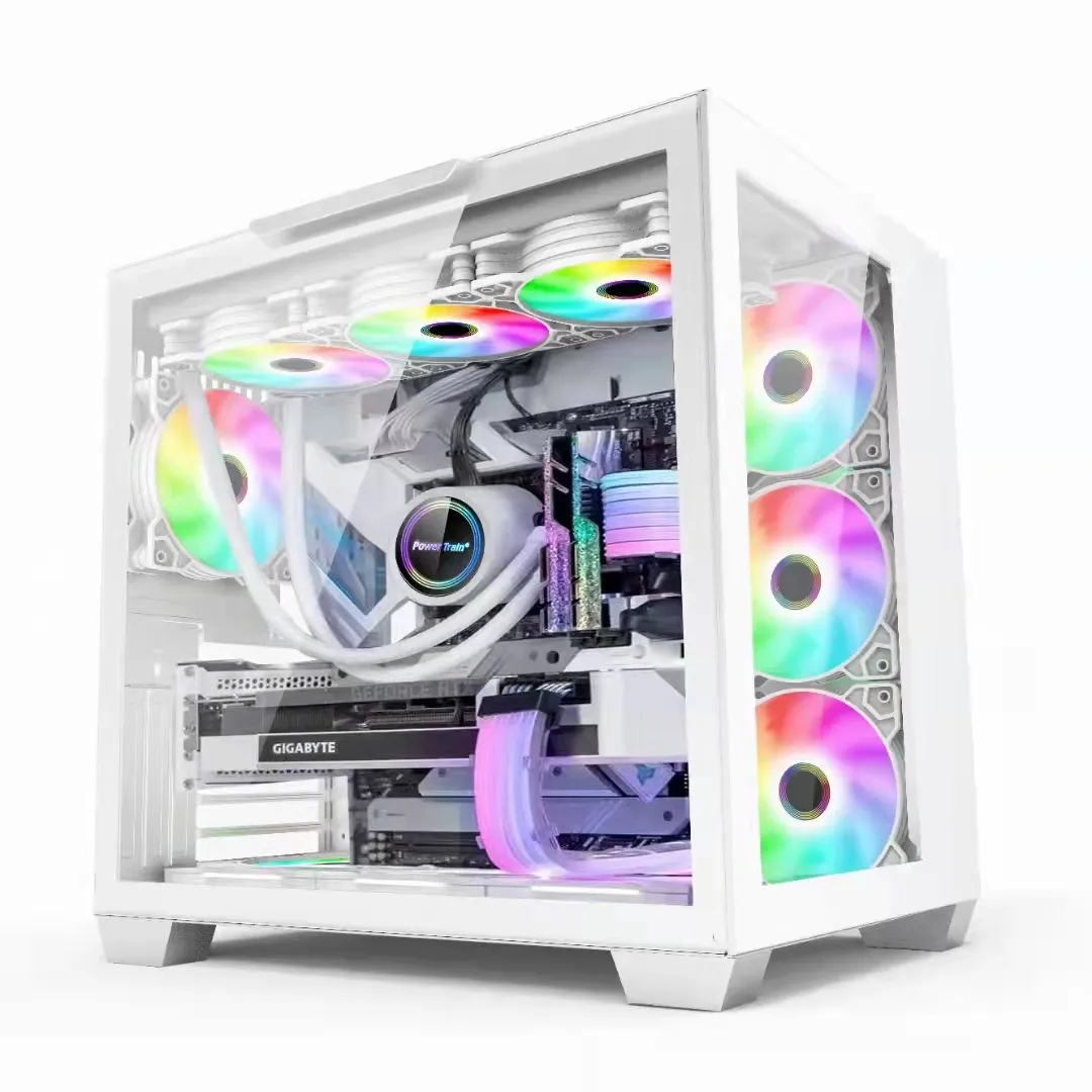 Tower supports 360 water-cooled case ATX double-sided tempered glass backwire e-sports game desktop computer main case