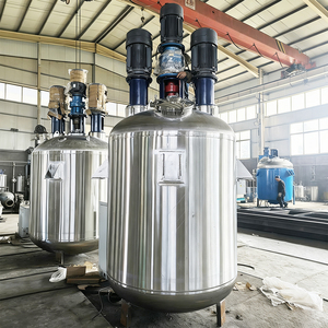 Giá bán buôn tùy chỉnh 1000L 3000L thép không gỉ 304 316 bên trong ống cuộn dây ống lò phản ứng Tank với cánh quạt loại khuấy - Product Image 6