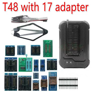 Programador T48 original de alto rendimiento con adaptadores 31000 + IC para EPROM/MCU/SPI/Nor/NAND Flash/EMMC/ IC TESTER
