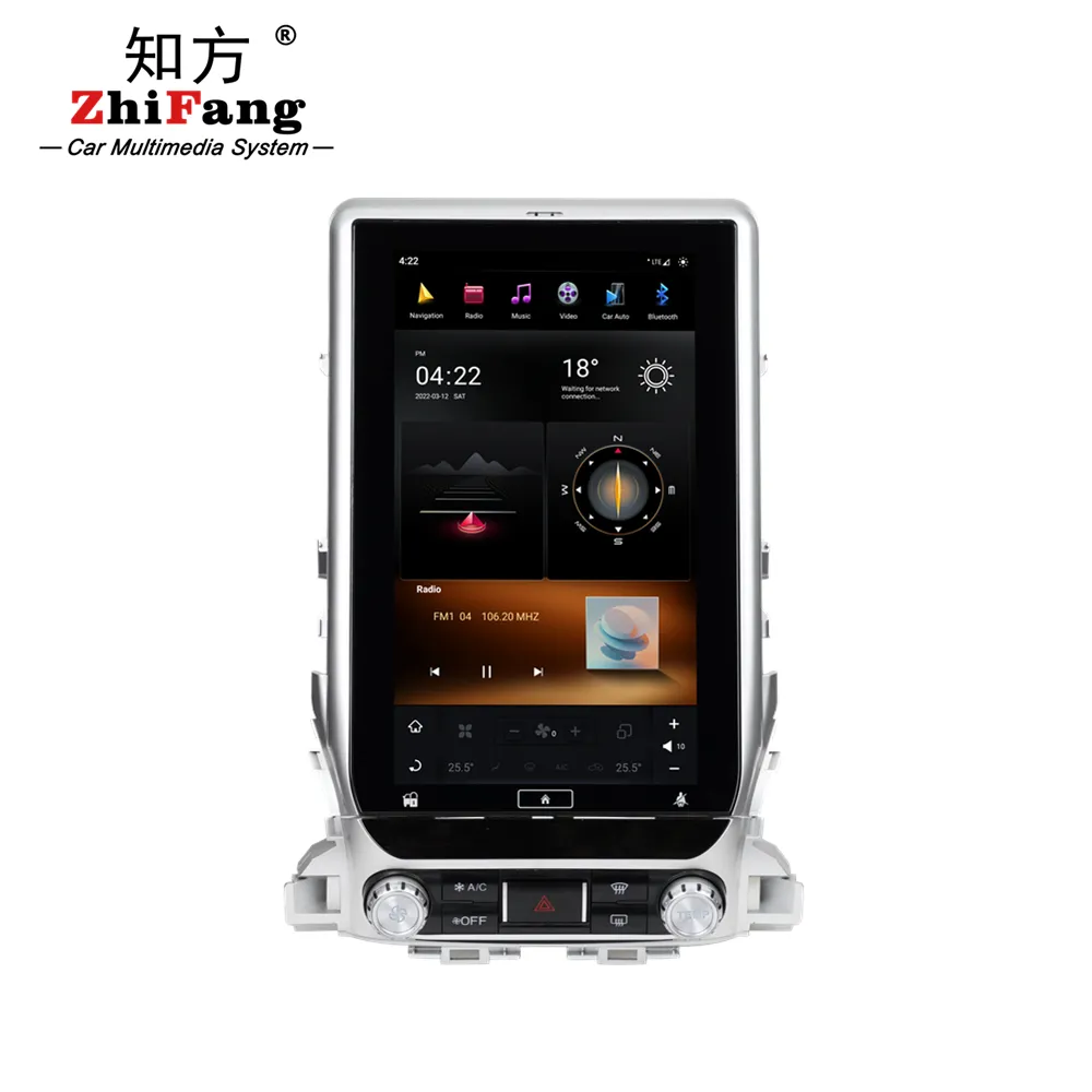 トヨタランドクルーザー2016-2020ハイサポート360 JBLファクトリーヘッドレスト用Android11.0カーDVDプレーヤーGPSラジオ