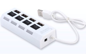 多端口USB集线器2.0适配器高速7端口开/关开关便携式USB分离器 - Product Image 4