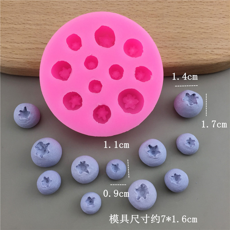 Mixed sizes of blueberry mold