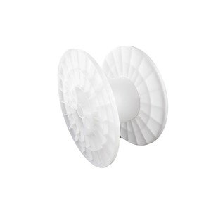 Factory Wholesale Integrated White Bobbin Wire-Winding Reels 300 Modling Injection Plastic Shaft For Cable Coiling