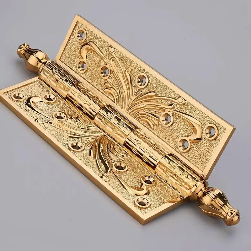 American all-Copper Silent Door hinges 6 "8" thickened bearing hardware folding carved luxury door hinges