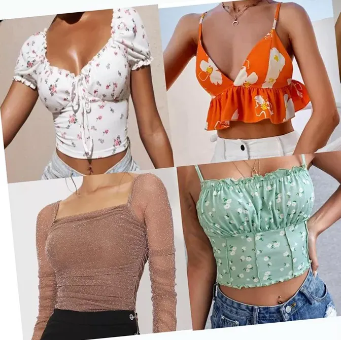 Bulk vestiti camicette Big Bale venditori all'ingrosso più economici Curve Robe Vestidos Crop Top produttore donne vestono vestiti usati