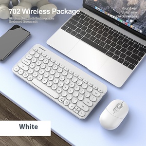 XINMENGRF702オフィスビジネス用ポータブルキーボードおよびマウス用のワイヤレス充電Bluetoothデュアルモードキーボード - Product Image 3