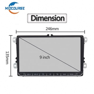 MIDCOURSE Factory 9 ''Android 8.1 Car Radio GPS PlayerためJetta arokためVW Volkswagen Polo Passat <span class=keywords><strong>CC</strong></span> Golf 4 5 MK4ため<span class=keywords><strong>Tiguan</strong></span>