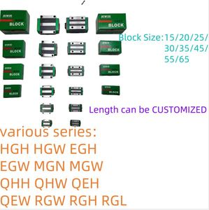 Serie EGH EGH15CA EGH20CA EGH25CA EGH30CA EGH35CA Riel de guía lineal de alta precisión y bloques Gcri5/acero inoxidable para CNC - Product Image 3