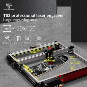 两树TS2 10w自动化450 * 450毫米雕刻区0.1毫米高精度台式DIY激光切割机金属丙烯酸 - Product Image 5