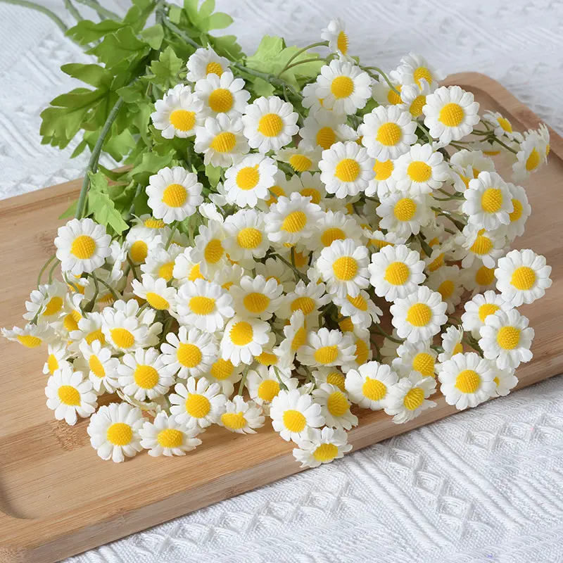 52cm Wholesale silk artificial flower daisies chamomile for studio shooting props home wedding decoration