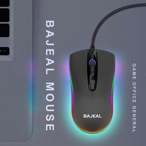 Prezzo promozionale all'ingrosso <span class=keywords><strong>computer</strong></span> mobile LED mouse ottico dispositivo mobile interfaccia USB cablata colori RGB mouse leggero