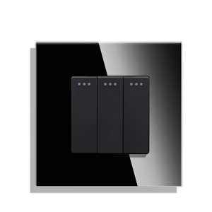 JIMEIDA Retail UK EU-Standard elektrisch 16A 3-Gang-1-Wege-Schalter Wand leuchte Druckknopf schalter Mechanischer Heim schalter