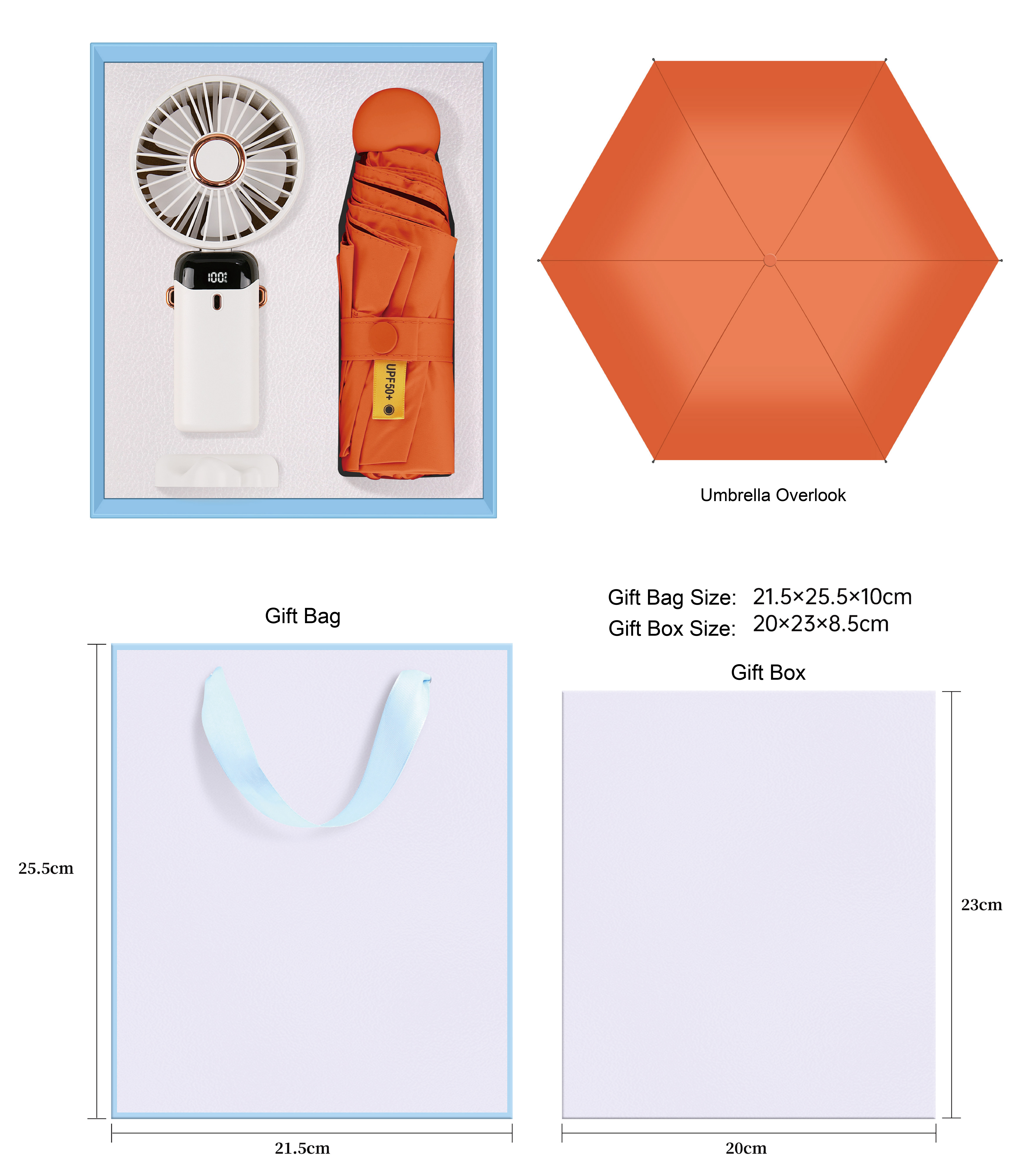 Orange---Cup + sun umbrella