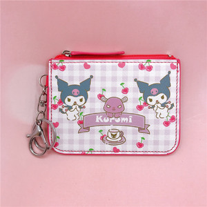 Dễ thương kuromi pochacco của tôi giai điệu da đồng xu Ví Keychain Sanrio Ví chủ thẻ Mặt dây chuyền cho đám cưới giáng sinh phục sinh - Product Image 5