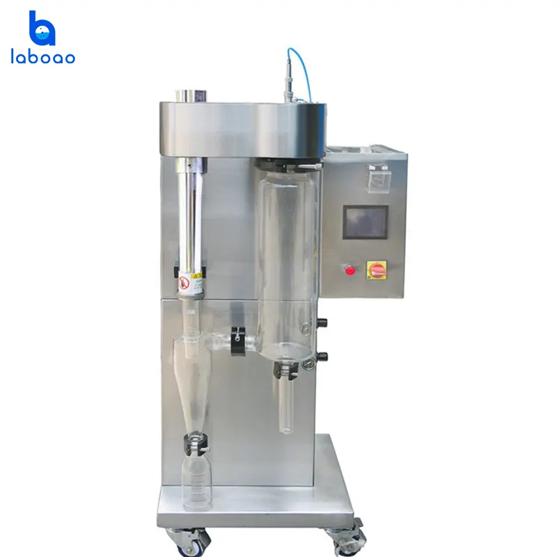 Mini secador de pulverización utilizado para máquina de fabricación de huevos y leche en polvo con instrumento atomizador