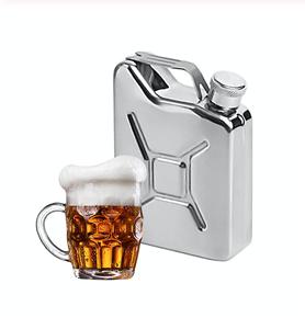 Chai Rượu Hình Trống Bằng Thép Không Gỉ 5OZ, Bình Đựng Rượu Di Động Ngoài Trời - Product Image 4