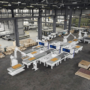 Mehrmaschinen-CNC-Roboter Sechsseitige Platten bohr linie Laden/Entladen für die Holz bearbeitung mit Kern lager motor getriebe - Product Image 4