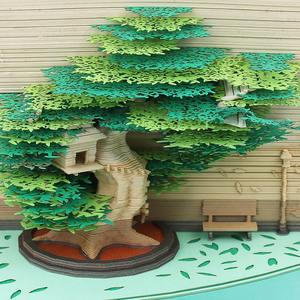 Bloc de notas 3D de alta calidad, productos nuevos, logotipo personalizado, regalo, casa del árbol, papel, tallado, creativo, 2023 - Product Image 5
