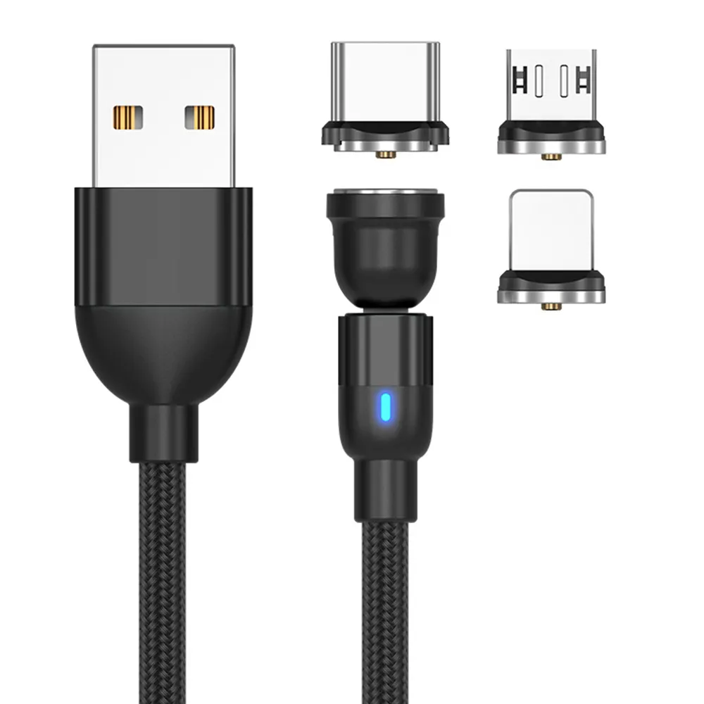 Kabel Pengisi Daya Mikro USB Tipe C Keluar Kabel Magnetik untuk iPhone 11 Pro XS Max 7 8 Plus Kabel USB Samsung Xiaomi Huawei