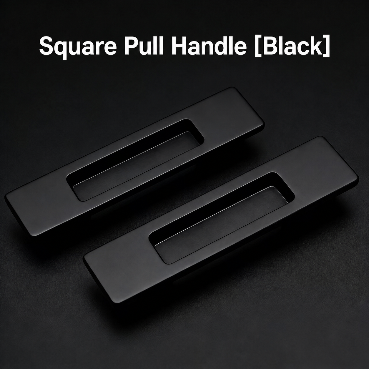 Alliage de zinc F160 carré noir mat