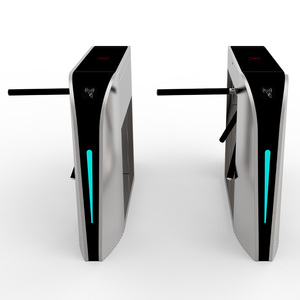 Zento lettore di impronte digitali sistema di controllo di accesso uscita di ingresso Tcp IP QR codice semi-automatico di sicurezza biometrico treppiede tornello