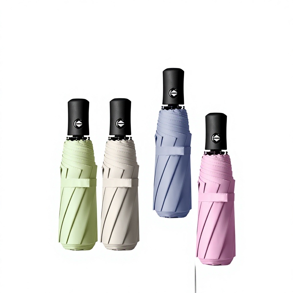 8-bone automatic umbrella-solid color-random color