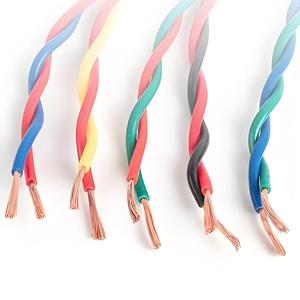 2G 1.0 2 * 1.0mm ² PVC bükücüler çift kontrol sinyal kablosu bina kontrol sistemleri için H03V2V2-F telli iletken tipi - Product Image 1