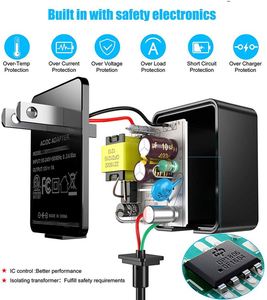 US 2Pin Wall Plug-In Switching 12V 2A <strong>Dc</strong> Transformer 12V2a 24V 4A <strong>Input</strong> 100-240V <strong>Output</strong> 12 Volt 2 Amp <strong>Power</strong> Supply Adapter - Product Image 3