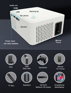 Fhd Data Show Mejor Video de bolsillo Led Teléfono Mini proyector inteligente portátil 4K Android Smart BT Wi-Fi Precio para teléfono - Product Image 4