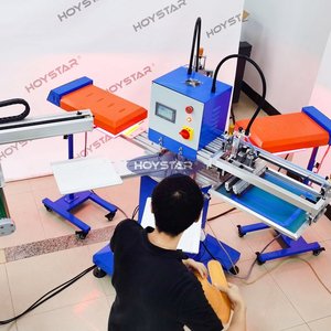 Máquina de serigrafía automática de 2 colores con sistema de descarga automática - Product Image 4