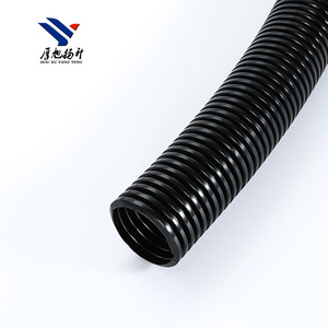 Black PA66 Electric Conduit Tube Thickened Corrugated Plastic with Threaded <strong>Hose</strong> and Opened <strong>Cable</strong> Sheath - Product Image 3