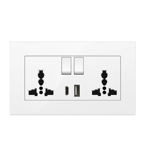 高质量开关双3针插座，带C型和USB - Product Image 1