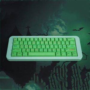 Green <strong>Programmer</strong> Theme PBT Keycaps 140 Keys DYE-SUB Cherry Profile Keycap for Cherry MX Switch 61/64 <strong>Mechanical</strong> <strong>Keyboard</strong> - Product Image 4