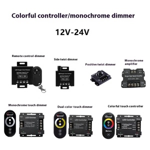 Dimmer continuo 18A PWM LED Dimmer 6Key Full Touch RF telecomando in metallo DC 12V 24V RGB CCT LED strip controller led - Product Image 3