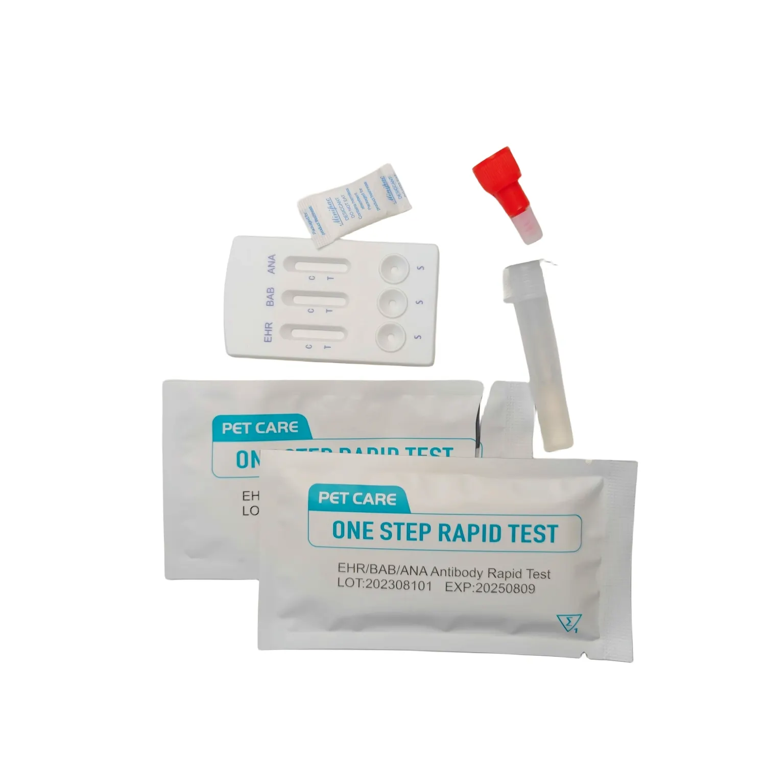 Veterinario Ehrlichia Anaplasma Babesia Canine Lyme CHW/Ana/LYM/Bab/EHR AB Kit de prueba Clínica veterinaria para perros Suministros para mascotas