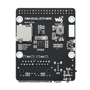 Mini Kit Mini-Computer Ethernet Dual Gigabit progettato per Raspberry Pi Compute modulo 4 la scheda Base + custodia in metallo + alimentatore - Product Image 2