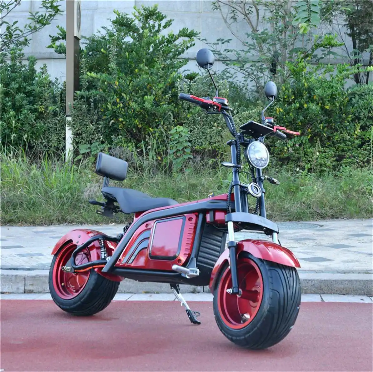 Moto électrique de route cee COC pliable à 2 roues avec pneu sans gonflage