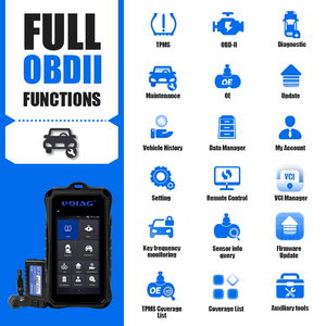 UDIAG TPMS Programming Service Tool ABS BRT DPF Injektor Öl Reset Diesel Modell Diagnose werkzeug Neue Batterie TPMS Sensor Relearn