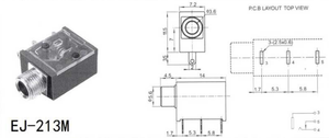 PCBマウントメスソケット5ピンステレオオーディオDCジャック3.5mm - Product Image 3