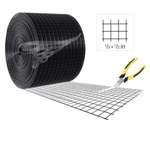 ソーラーパネル鳥メッシュ | 8 'x 30m 1.0mm PVCコーティング | 屋上ソーラー & ソーラーフェンス用バードプルーフネット | クリップ付き害虫駆除キット - Product Image 1