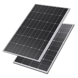 OEM工場が設計したすべてのブラックPVソーラーモジュール12V24V 10W 50W 80W100W容量屋外ライト、ガラスフロントカバーNタイプ - Product Image 2