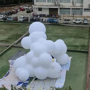 Dekor reklam için PVC asılı bulut Led aydınlatma helyum bulut balon küçük büyük büyük şişme bulutlar - Product Image 2